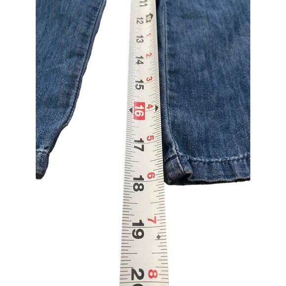 Gap Blue Button Front Classic Denim Western Jumpsuit Size 6 - Picture 3 of 4